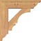 Ekena Millwork Balboa Traditional Smooth Bracket w/ Offset Brace, Western Red Cedar, 5 1/2"W x 18"D x 18"H BKT0604X18X18BOA01SWR - alternate 3